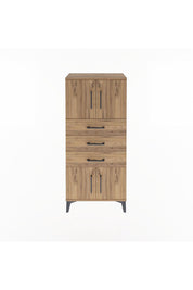 Arges Dolap Tek Raflı 3 Çekmeceli 4 Kapaklı 60x30x134 - S17M117V9A
