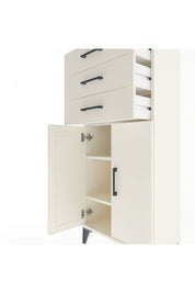 Arges Dolap 2 Raflı 3 Çekmeceli 2 Kapaklı 60x30x134 - S17M118V1A