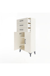 Arges Dolap 2 Raflı 3 Çekmeceli 2 Kapaklı 60x30x134 - S17M118V1A