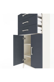 Arges Dolap 2 Raflı 3 Çekmeceli 2 Kapaklı 60x30x134 - S17M118V2A