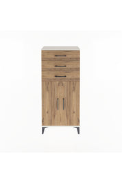 Arges Dolap 2 Raflı 3 Çekmeceli 2 Kapaklı 60x30x134 - S17M118V3A