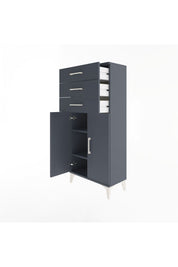 Arges Dolap 2 Raflı 3 Çekmeceli 2 Kapaklı 60x30x134 - S17M118V5A