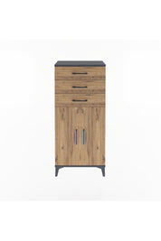 Arges Dolap 2 Raflı 3 Çekmeceli 2 Kapaklı 60x30x134 - S17M118V6A