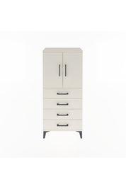 Arges Dolap 2 Raflı 4 Çekmeceli 2 Kapaklı 60x30x134 - S17M119V1A