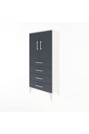 Arges Dolap 2 Raflı 4 Çekmeceli 2 Kapaklı 60x30x134 - S17M119V2A