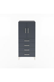 Arges Dolap 2 Raflı 4 Çekmeceli 2 Kapaklı 60x30x134 - S17M119V5A