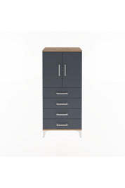 Arges Dolap 2 Raflı 4 Çekmeceli 2 Kapaklı 60x30x134 - S17M119V8A