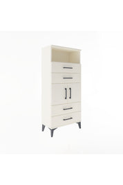 Arges Dolap 2 Raflı 4 Çekmeceli 2 Kapaklı 60x30x134 - S17M120V1A