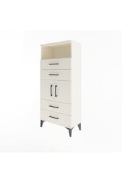 Arges Dolap 2 Raflı 4 Çekmeceli 2 Kapaklı 60x30x134 - S17M120V1A