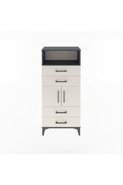 Arges Dolap 2 Raflı 4 Çekmeceli 2 Kapaklı 60x30x134 - S17M120V4A