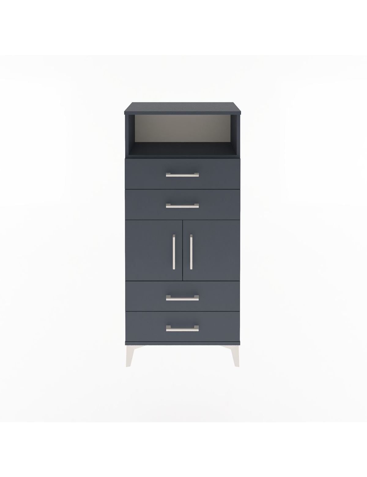 Arges Dolap 2 Raflı 4 Çekmeceli 2 Kapaklı 60x30x134 - S17M120V5A