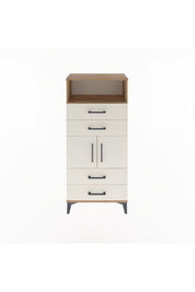 Arges Dolap 2 Raflı 4 Çekmeceli 2 Kapaklı 60x30x134 - S17M120V7A