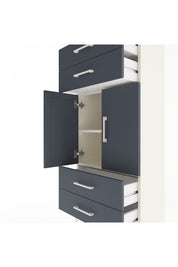 Arges Dolap 2 Raflı 4 Çekmeceli 2 Kapaklı 60x30x134 - S17M121V2A
