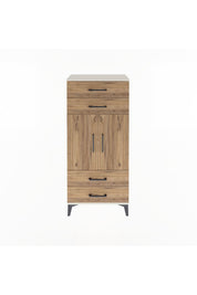 Arges Dolap 2 Raflı 4 Çekmeceli 2 Kapaklı 60x30x134 - S17M121V3A