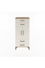Arges Dolap 2 Raflı 4 Çekmeceli 2 Kapaklı 60x30x134 - S17M121V7A