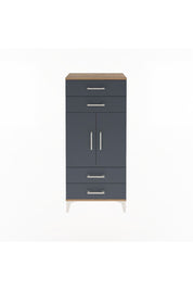 Arges Dolap 2 Raflı 4 Çekmeceli 2 Kapaklı 60x30x134 - S17M121V8A