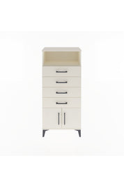 Arges Dolap Tek Raflı 4 Çekmeceli 2 Kapaklı 60x30x134 - S17M122V1A