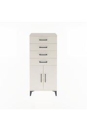 Arges Dolap Tek Raflı 4 Çekmeceli 2 Kapaklı 60x30x134 - S17M124V1A