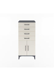Arges Dolap Tek Raflı 4 Çekmeceli 2 Kapaklı 60x30x134 - S17M124V4A