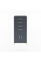 Arges Dolap Tek Raflı 4 Çekmeceli 2 Kapaklı 60x30x134 - S17M124V5A