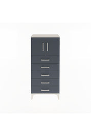 Arges Dolap Tek Raflı 4 Çekmeceli 2 Kapaklı 60x30x134 - S17M125V2A