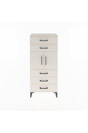 Arges Dolap Tek Raflı 5 Çekmeceli 2 Kapaklı 60x30x134 - S17M126V1A