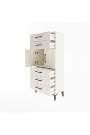 Arges Dolap Tek Raflı 5 Çekmeceli 2 Kapaklı 60x30x134 - S17M126V1A