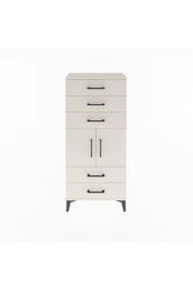 Arges Dolap Tek Raflı 5 Çekmeceli 2 Kapaklı 60x30x134 - S17M127V1A