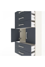 Arges Dolap Tek Raflı 5 Çekmeceli 2 Kapaklı 60x30x134 - S17M127V2A