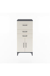 Arges Dolap Tek Raflı 3 Çekmeceli 2 Kapaklı 60x30x134 - S17M090V4A