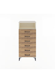 Arges Dolap Tek Raflı 6 Çekmeceli 60x30x134 - S17M129V3A