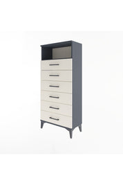 Arges Dolap Tek Raflı 6 Çekmeceli 60x30x134 - S17M129V4A