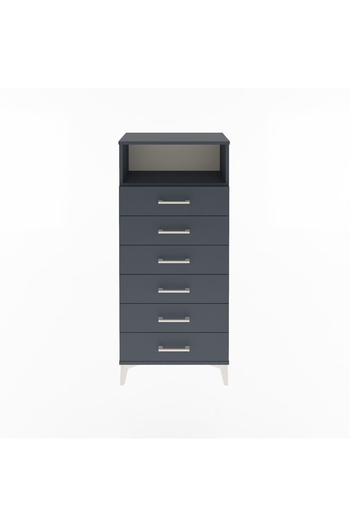Arges Dolap Tek Raflı 6 Çekmeceli 60x30x134 - S17M129V5A