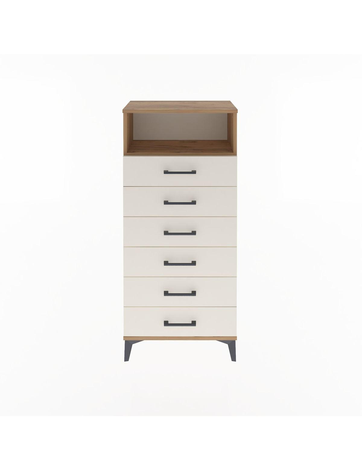 Arges Dolap Tek Raflı 6 Çekmeceli 60x30x134 - S17M129V7A