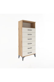 Arges Dolap Tek Raflı 6 Çekmeceli 60x30x134 - S17M129V7A