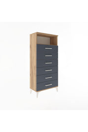 Arges Dolap Tek Raflı 6 Çekmeceli 60x30x134 - S17M129V8A