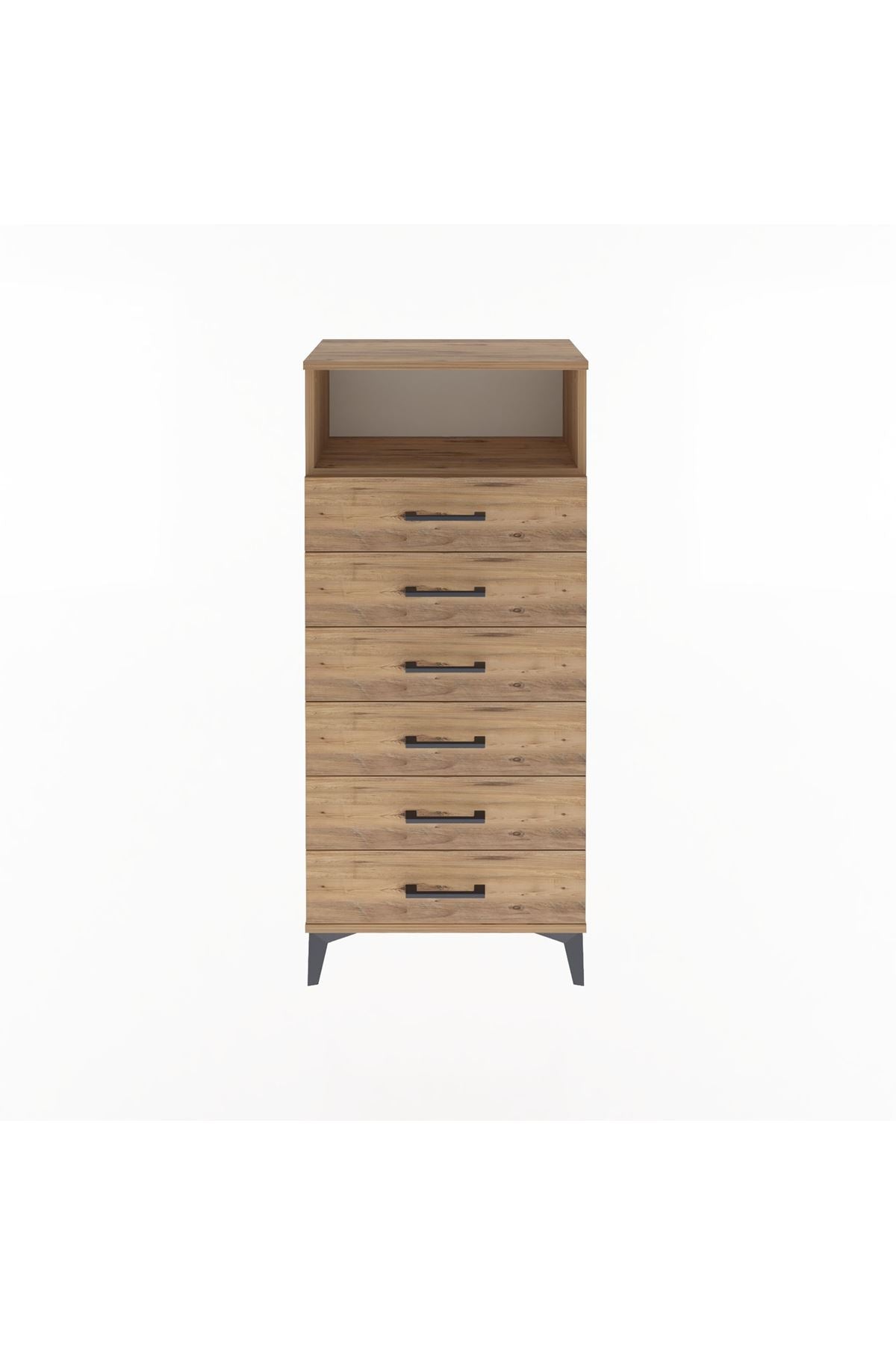 Arges Dolap Tek Raflı 6 Çekmeceli 60x30x134 - S17M129V9A