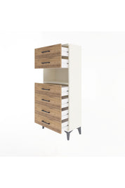 Arges Dolap Tek Raflı 6 Çekmeceli 60x30x134 - S17M130V3A