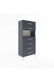 Arges Dolap Tek Raflı 6 Çekmeceli 60x30x134 - S17M130V5A