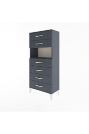 Arges Dolap Tek Raflı 6 Çekmeceli 60x30x134 - S17M130V5A