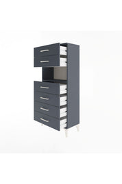 Arges Dolap Tek Raflı 6 Çekmeceli 60x30x134 - S17M130V5A