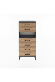 Arges Dolap Tek Raflı 6 Çekmeceli 60x30x134 - S17M130V6A