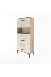 Arges Dolap Tek Raflı 6 Çekmeceli 60x30x134 - S17M130V7A