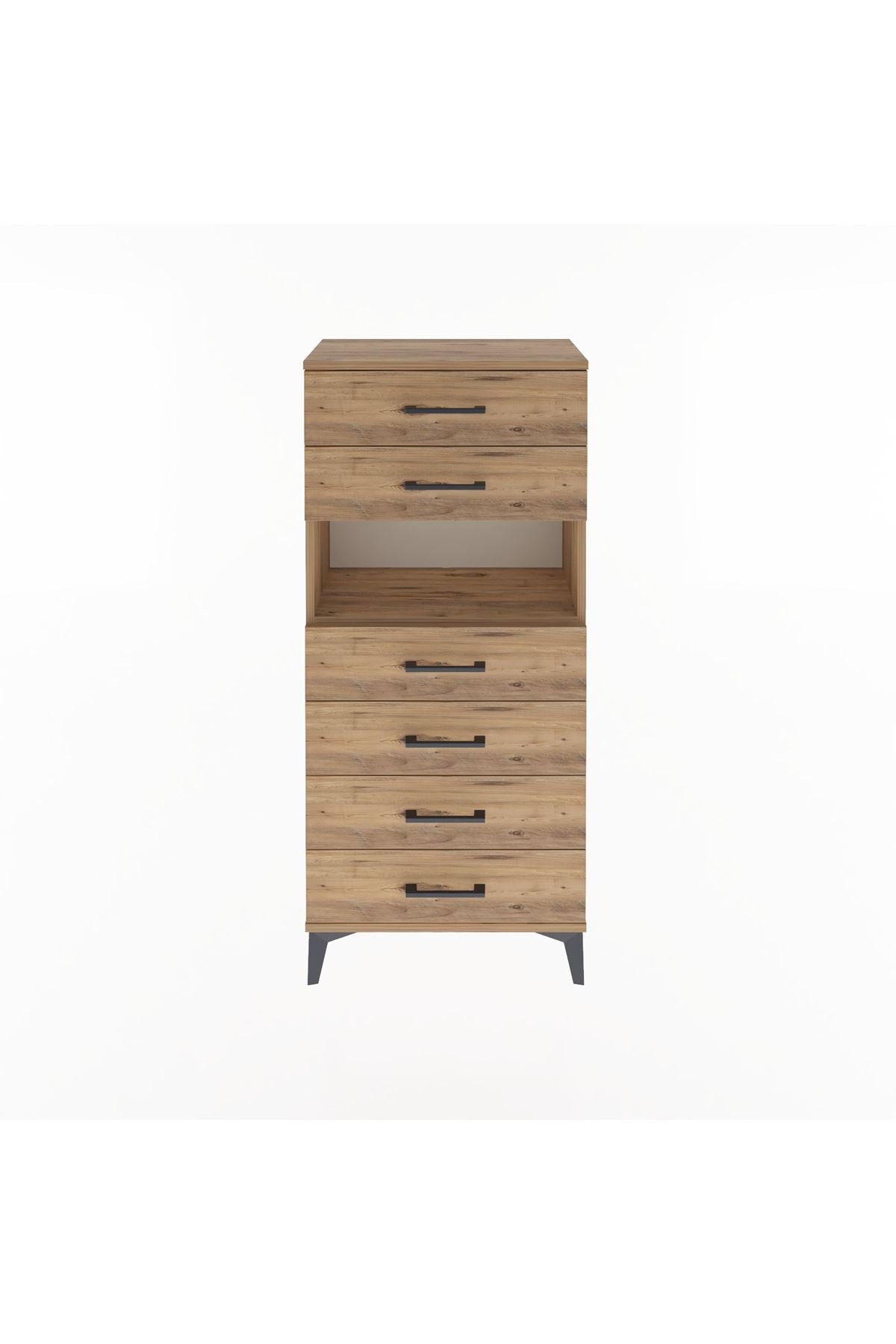 Arges Dolap Tek Raflı 6 Çekmeceli 60x30x134 - S17M130V9A