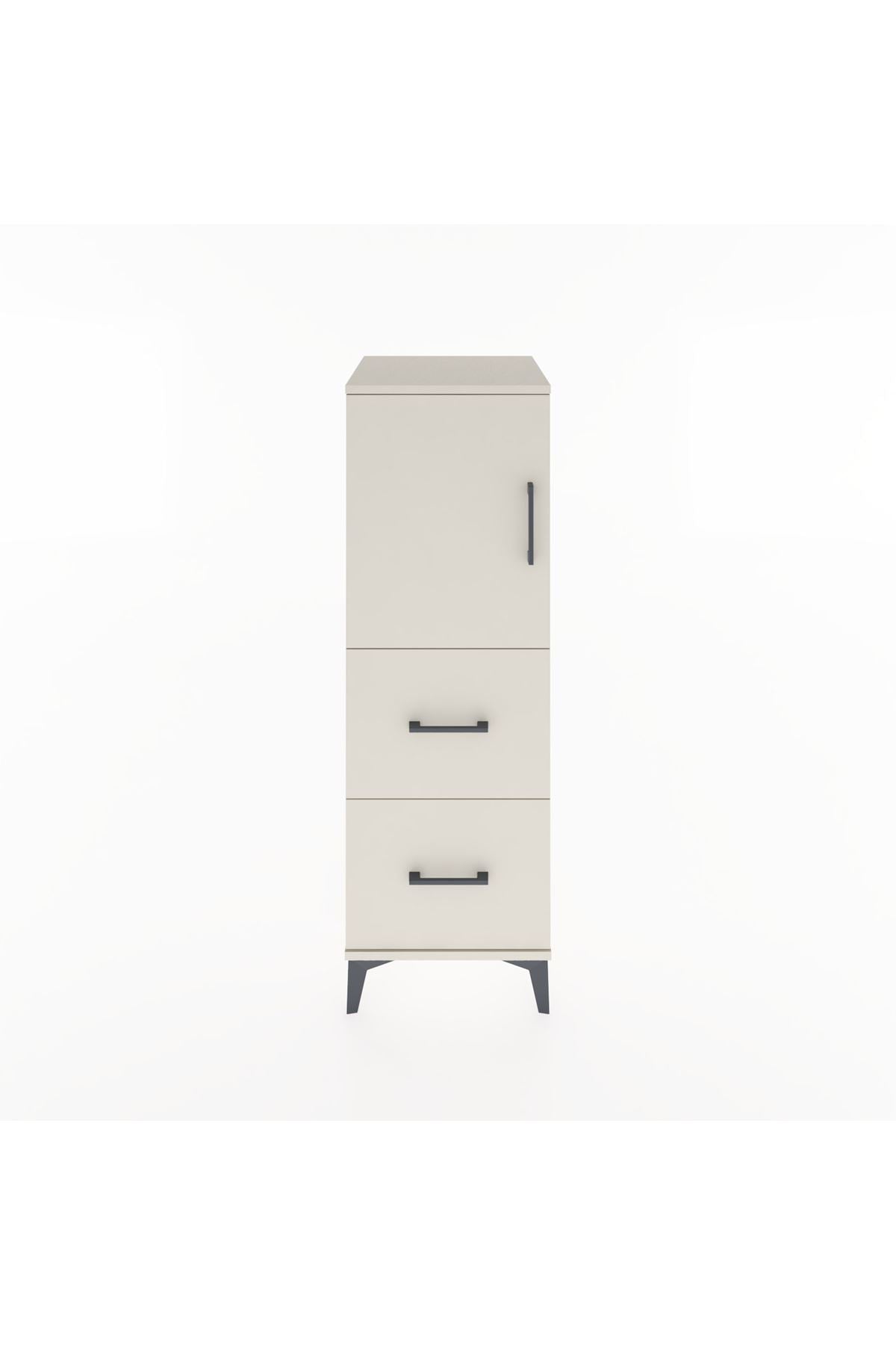 Hyperion Dolap 2 Raflı 2 Çekmeceli Tek Kapaklı 44x44x134 - S49M001V1B