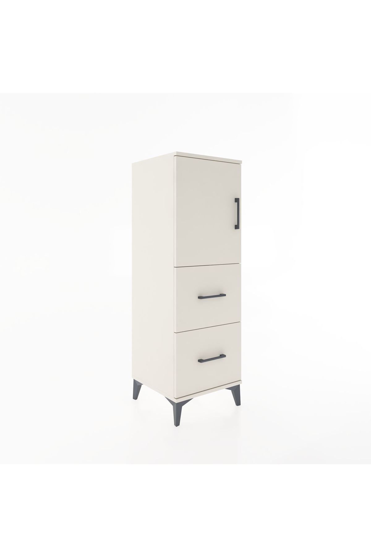 Hyperion Dolap 2 Raflı 2 Çekmeceli Tek Kapaklı 44x44x134 - S49M001V1B