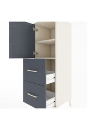 Hyperion Dolap 2 Raflı 2 Çekmeceli Tek Kapaklı 44x44x134 - S49M001V2B