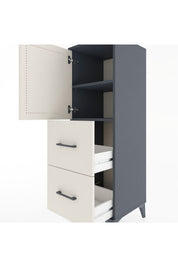 Hyperion Dolap 2 Raflı 2 Çekmeceli Tek Kapaklı 44x44x134 - S49M001V4B