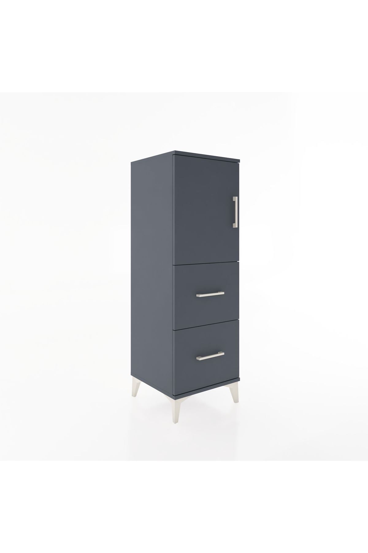 Hyperion Dolap 2 Raflı 2 Çekmeceli Tek Kapaklı 44x44x134 - S49M001V5B