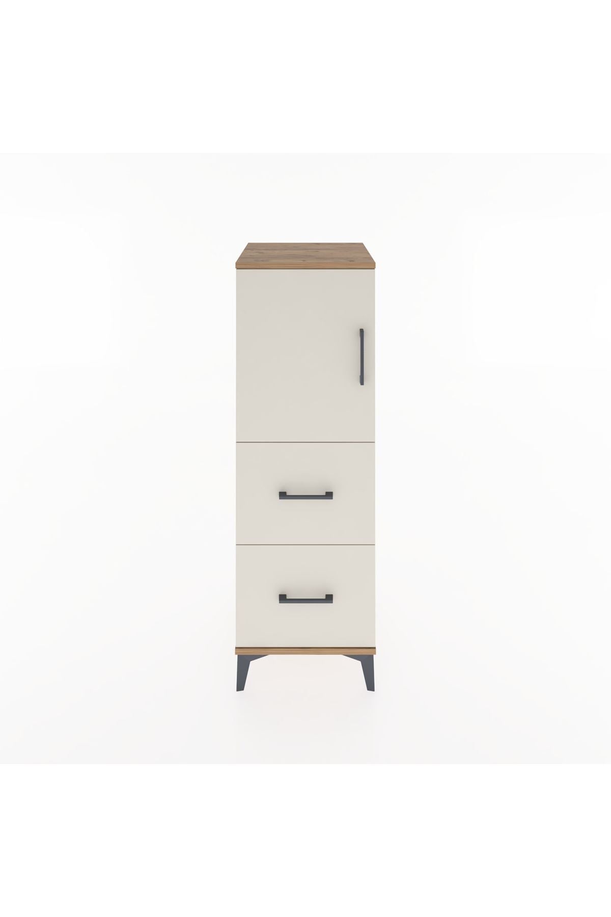 Hyperion Dolap 2 Raflı 2 Çekmeceli Tek Kapaklı 44x44x134 - S49M001V7B